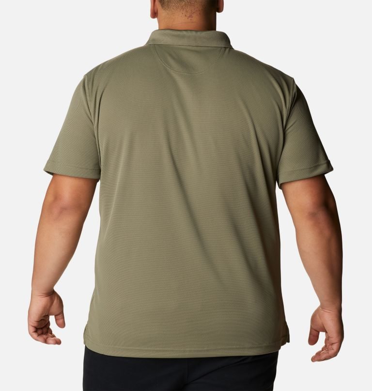 Men's Columbia Utilizer Polo Shirts Olive | Plus Size CA-CC645